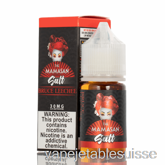 Vape Suisse Bruce Leechee - Le Sel De Mamasan - 30ml 50mg